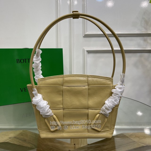 Bottega veneta高端女包 96009s小號 寶緹嘉新款Arco33油蠟皮手提包 BV經典款小牛皮arco女包  gxz1323